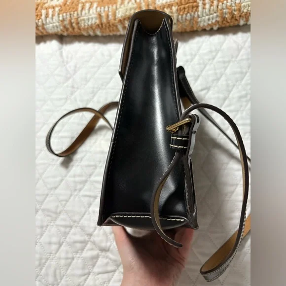 Dooney and Bourke Saffiano Black Leather Backpack - Picture 7 of 16